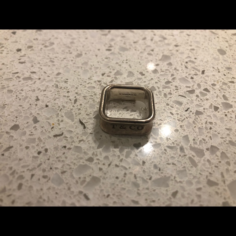 Tiffany’s Sterling Silver Square Ring